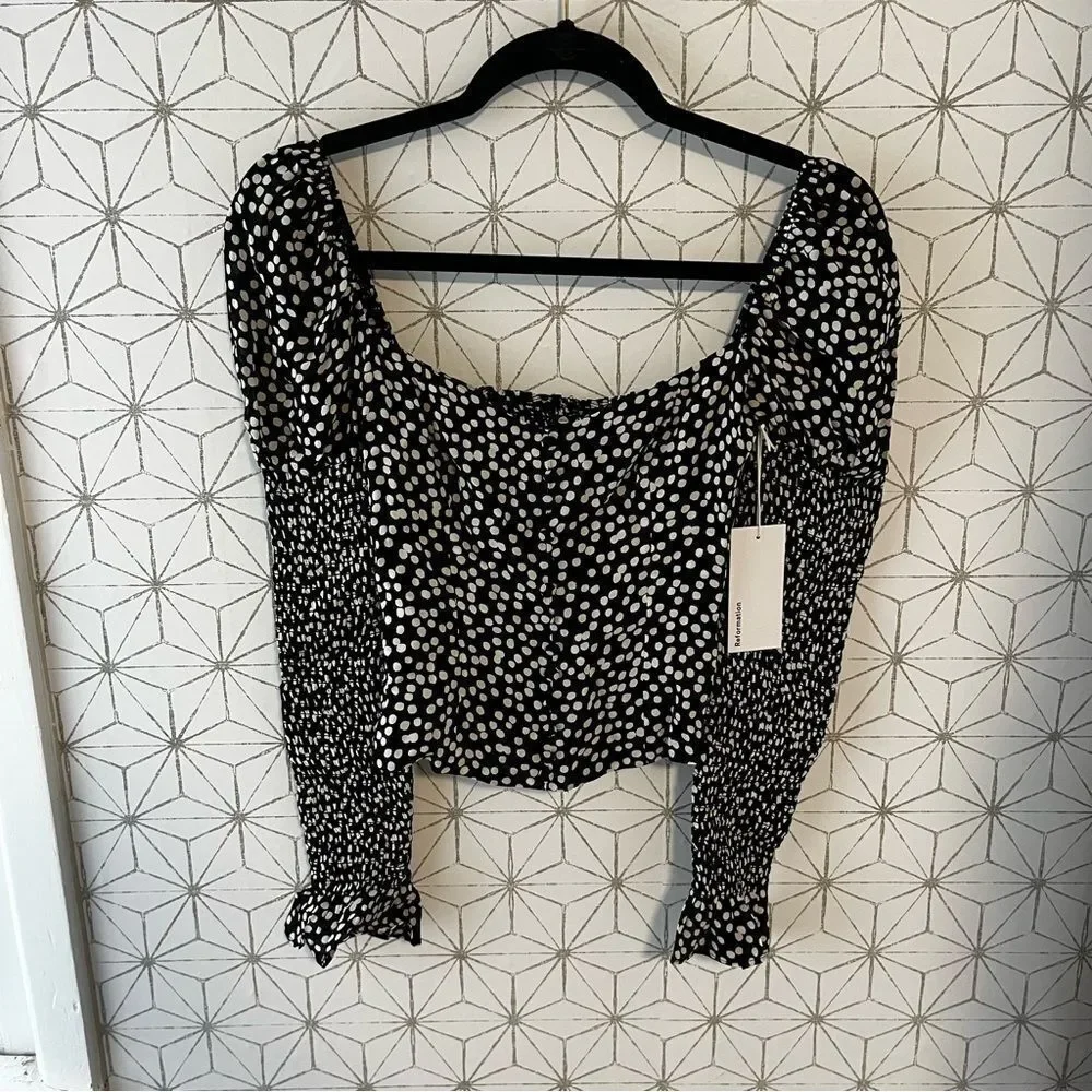 REFORMATION Augustine Top Pearl Print